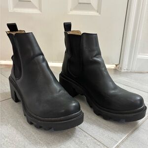 Steve Madden Black Ankle Boots